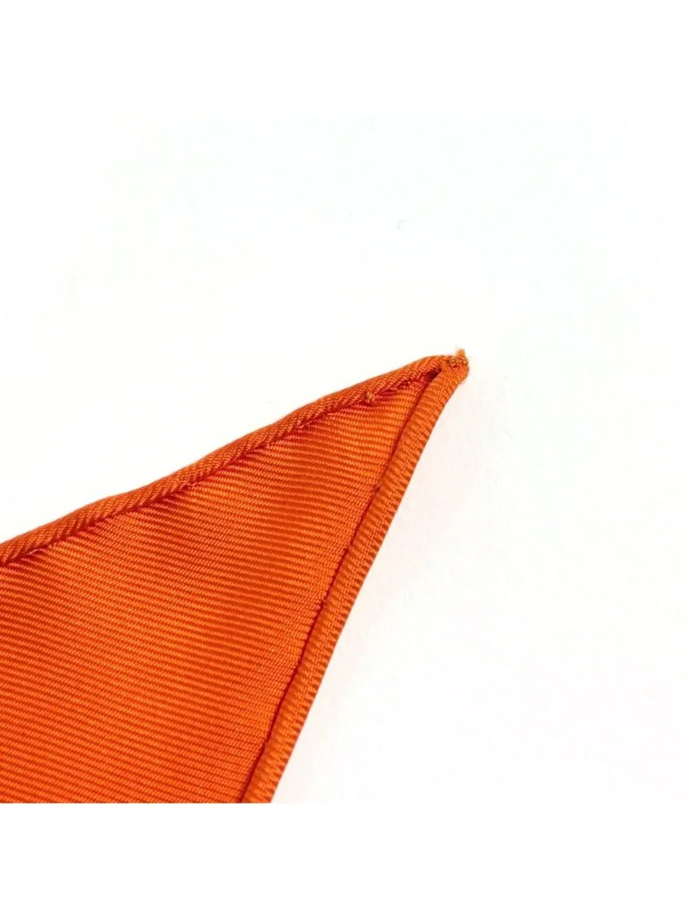 ★SOLD★ Hermes Bolduc Scarf Triangle Silk Orange - Picture 4 of 5